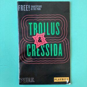 Playbill Troilus and Cressida Andrew Burnap DAVID HARBOUR JOHN GLOVER Creased